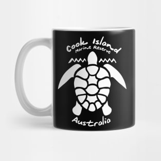 Diving with Sea Turtle - Cook Island Marine Reserve, Australia Mug